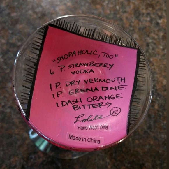 Lolita-'Shopaholic, Too' Retired Martini Glass - Picture 3 of 4